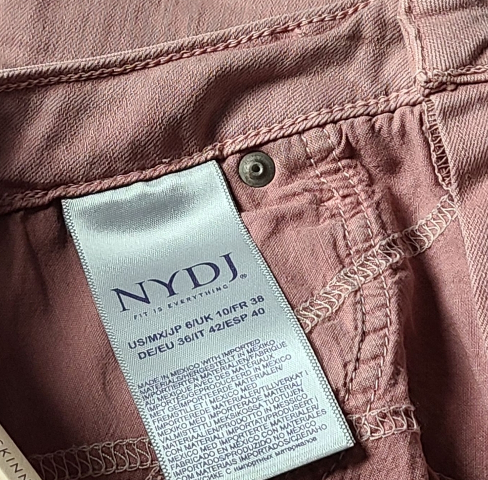 NWT| NYDJ | LIFTXTUCK TECHNOLOGY | AMI SKINNY | IN WOOD ROSE | SIZE 6 - Picture 4 of 14